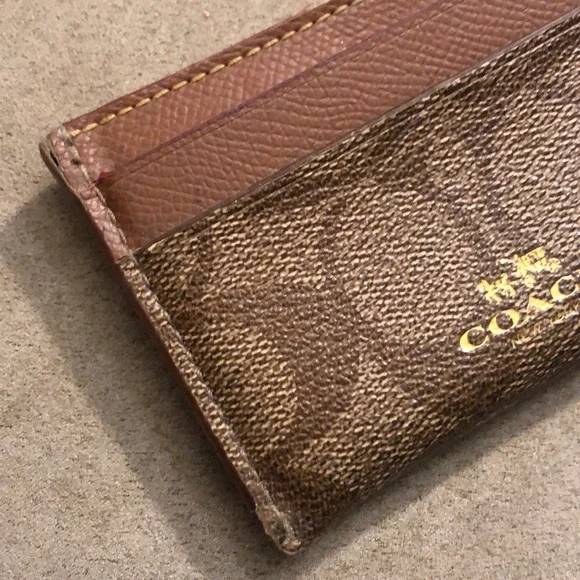 Coach Monogrammed Slim Card Case Wallet - Picture 9 of 16